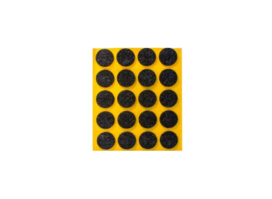 Podkładka filcowa samoprzylepna czarna Ø20 20 sztuk ANDPOL
