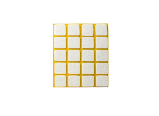 Podkładka filcowa samoprzylepna biała 20 x 20 20 sztuk ANDPOL