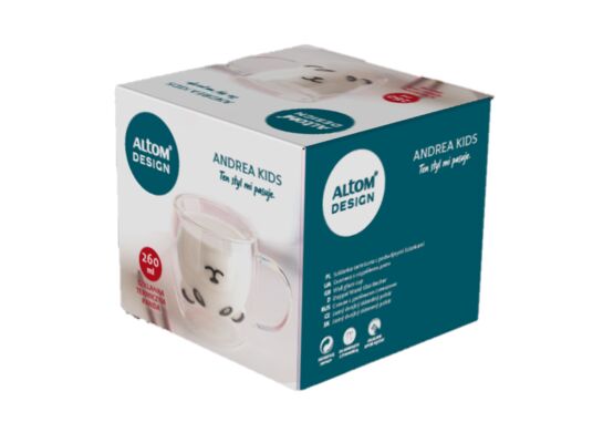 Kubek termiczny andrea kids 260 ml panda