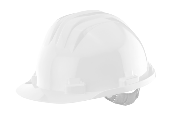 Kask ochronny atestowany, biały