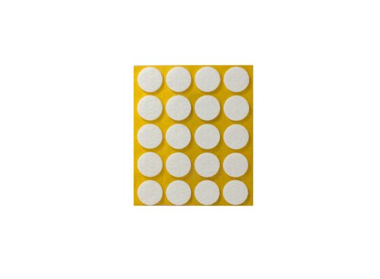 Podkładka filcowa samoprzylepna biała Ø20 20 sztuk ANDPOL