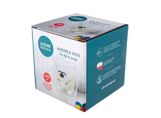 Szklanka termiczna Andrea kids 260 ml piesek