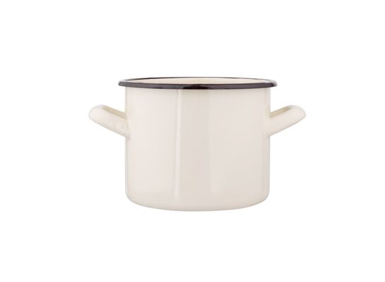 Garnek prosty 1,5 l kremowy