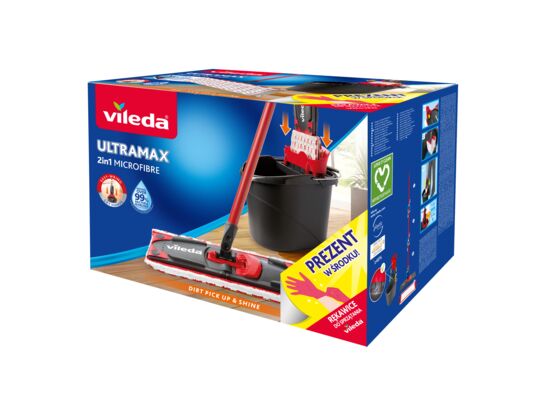 Zestaw mop + wiadro Ultramax BOX Vileda + rękawice uniwersal w prezencie
