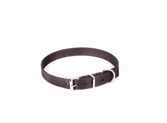 Obroża pojedyncza z taśmy PP czarna 2,0 x 50 cm