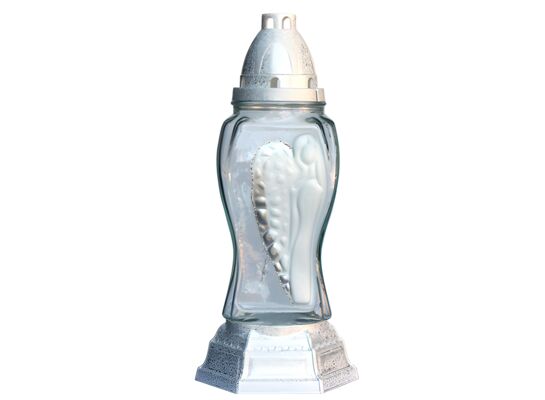 Znicz Z-29/S 29 cm srebrny