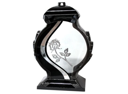 Znicz Obelix 34 cm srebrny/złoty