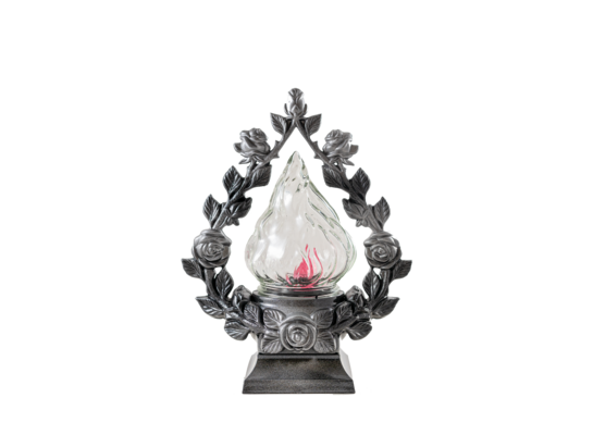 Znicz Cezar 4 27,5 cm srebrny