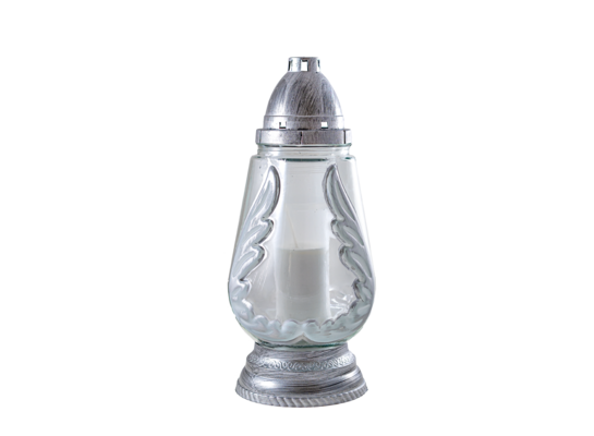 Znicz P 88 28 cm srebrny