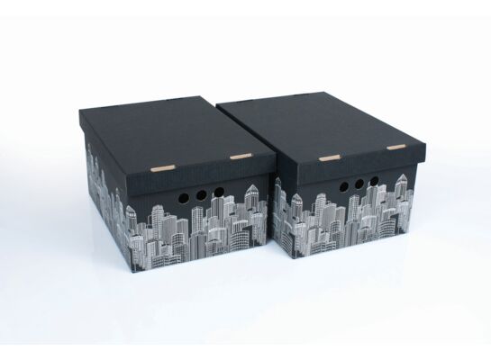 Pudło CITY A4 Czarny 2 sztuki