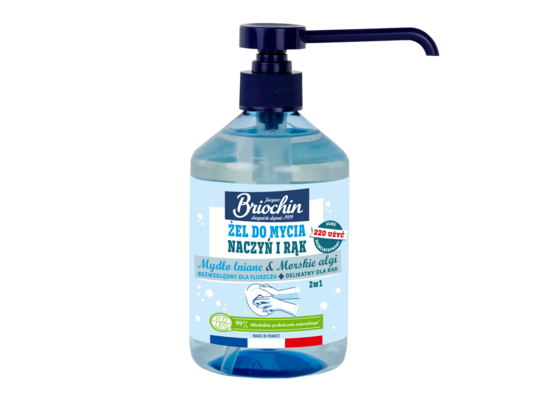 Żel do mycia naczyń i rąk mydło lniane 500 ml Briochin