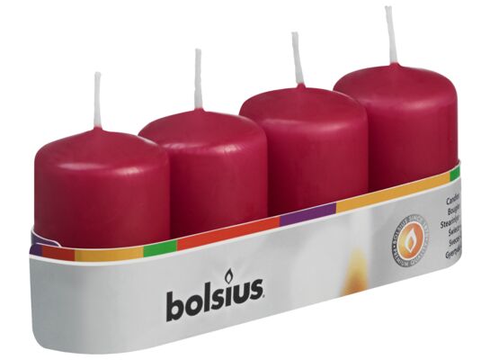 Zestaw świece pieńkowe adwentowe 4 szt. 60/40