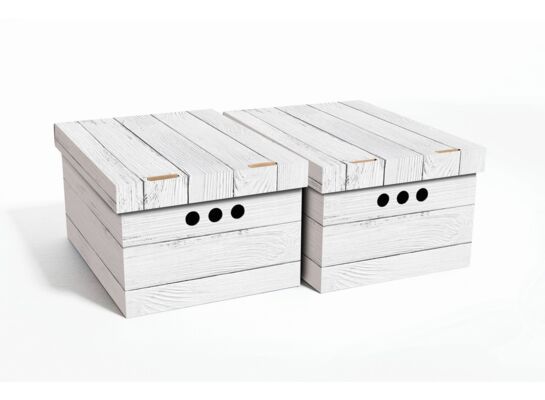 Pudło DESKA biała A4 2 sztuki