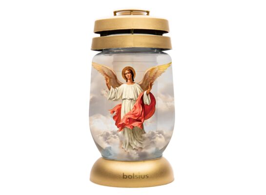 Lampion 3S 17 Anioł 22,4 cm złoty