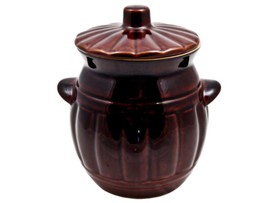 Beczka 3,7 l + pokrywka Q16 brązowa