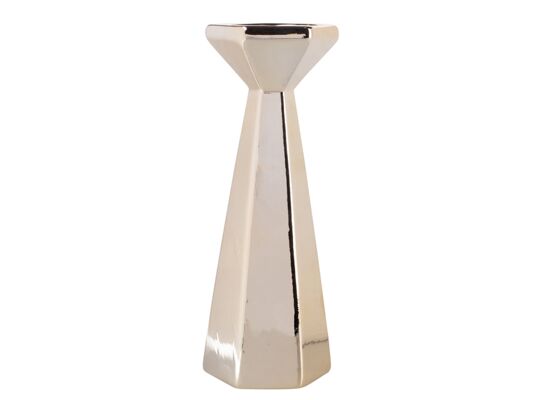 Świecznik stożkowy złoty 9 x 9 x 24,5 cm