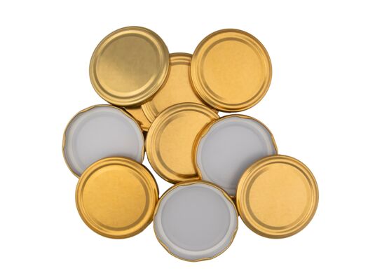 Komplet zakrętek ⌀82 6z złoty 10 sztuk