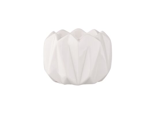 Świecznik porcelanowy biały 7 x 7 x 5 cm