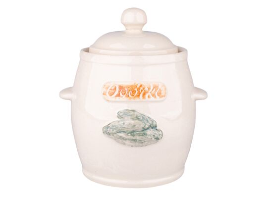 Beczka hermetyczna 5 l z pokrywą ogórki krem