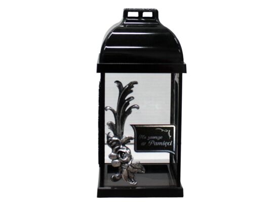 Lampion Fermo 29 cm srebrny