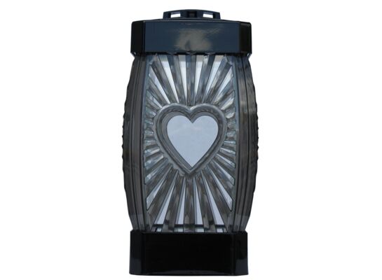 Lampion Serce małe 25 cm czarny