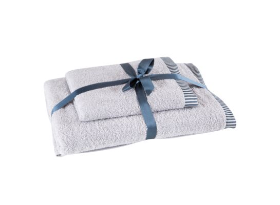 Komplet ręczników KOS 50 x 90 cm + 70 x 140 cm srebrny