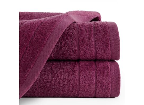 Komplet ręczników DAMLA 50 x 90 cm/x2 + 70 x 140 cm/x 2 amarantowy