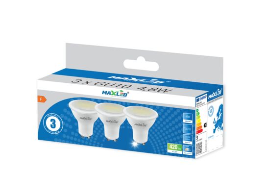 Żarówka LED GU10 4,8 W 4000 K trójpak