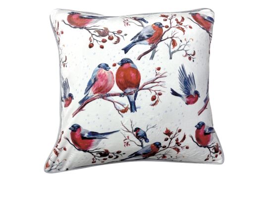 Poduszka dekoracyjna ptaki 45 x 45 cm