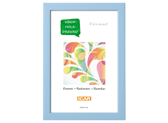 Ramka drewniana PINIA 11 PAK 10 x 15 cm błękitny