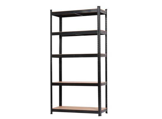 Regał metalowy ocynkowany ciemny szary/grafit