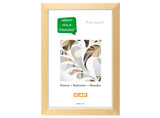 Ramka drewniana PINIA 0 PAK 13 x 18 cm jasnobrązowy
