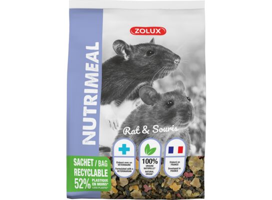 ZOLUX Mieszanka NUTRIMEAL 3 myszy,szczurów 800 g