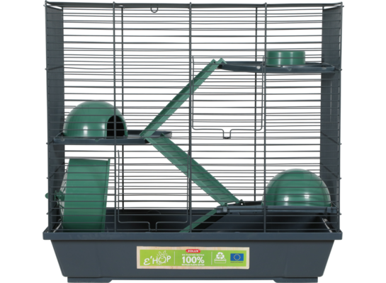 Klatka EHOP dla chomika 50 cm potrójna zielony Zolux
