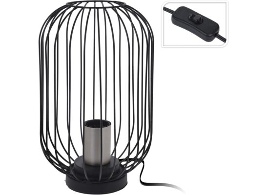 Lampa stołowa metalowa czarna