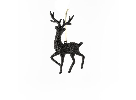 Zawieszka renifer 14,5 cm czarna