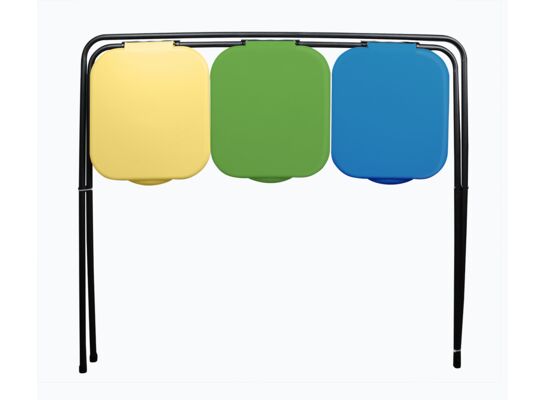 Stojak na 3 worki do segregacji odpadów 98 x 36 x 75 cm