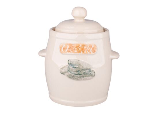 Beczka hermetyczna 3 l z pokrywą Ogórki kremowy