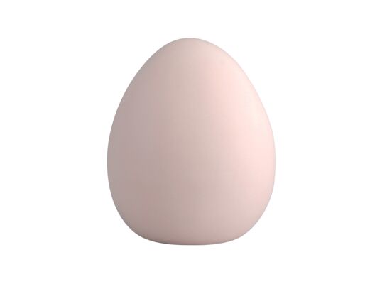 Figurka jajko matowe różowe 6,5 x 6,5 x 7,5 cm