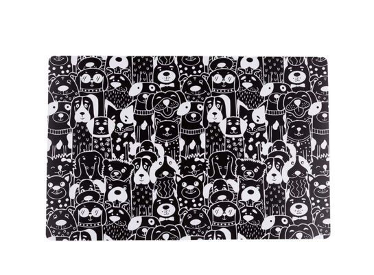 Mata stołowa zwierzaki 28 x 43 cm czarny pies