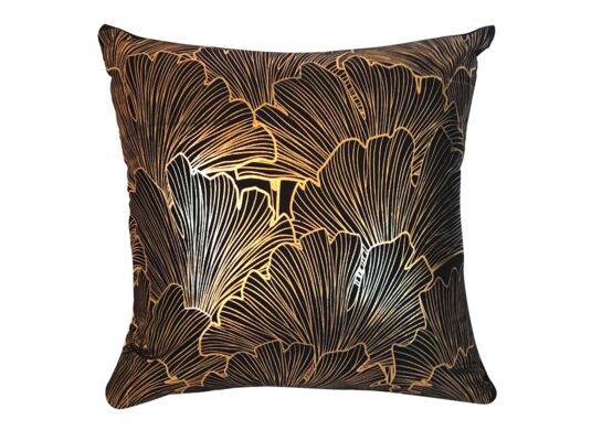 Poduszka dekoracyjna 40 x 40 cm czarna