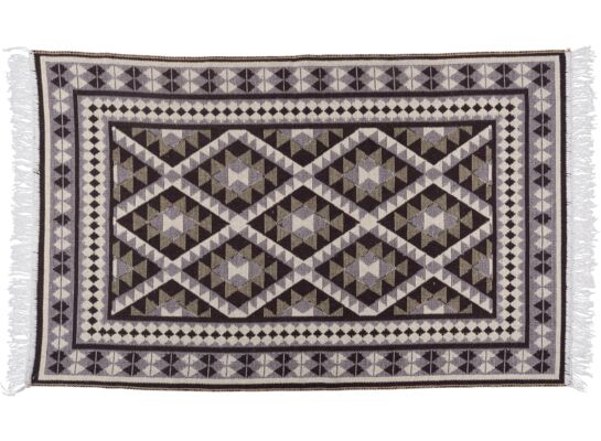 Dywan Kilim 70 x 140 cm ramka brązowy