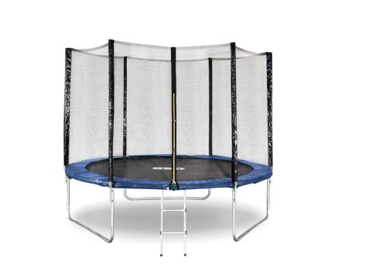 Trampolina 10ft 305 cm z zewnętrzną siatką zabezpieczającą i drabinką