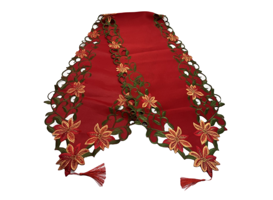 Bieżnik w kwiaty z chwostem 38 x 176 cm