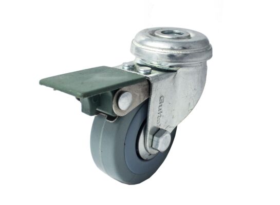 Zestaw jezdny z kołem Ø50 mm / 40 kg otwór centralny hamulec ANDPOL