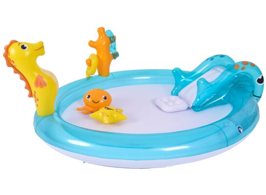 Basen dziecięcy plac zabaw morskie zwierzątka 200 x 152 x 40 cm niebieski
