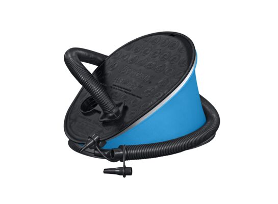 Pompka nożna 28 x 22 cm czarno-niebieska