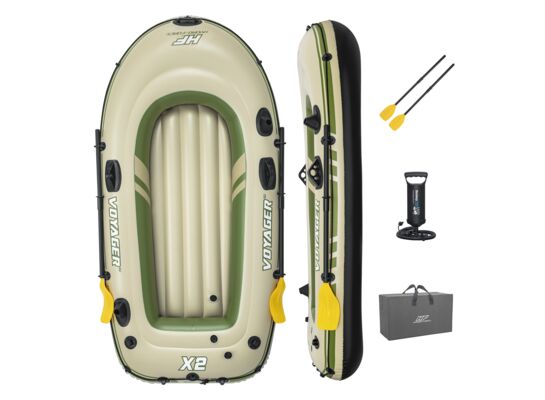 Zestaw ponton VOYAGER 232 x 118 cm + wiosła + ponton