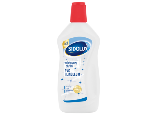 Środek ochrona i połysk PCV, linoleum EXPERT 500 ml SIDOLUX