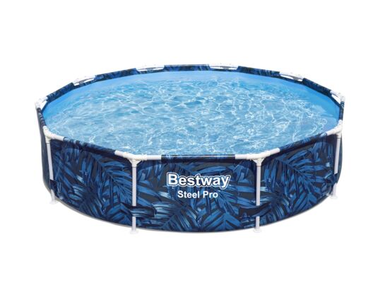 Basen ze stelażem Ø305 cm niebieski liście Bestway